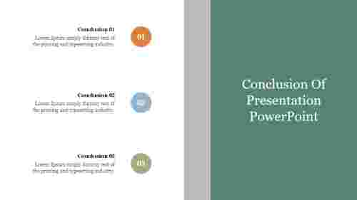 Conclusion Of Presentation PowerPoint